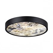 Odeon Light 5064/24L L-VISION ODL24 черн./серо-беж./металл/натур.камень/акрил Настен.-потолочн. cветил.  с переключ.цветов.темпер. LED 24W 3000К/4000K 5064/24L