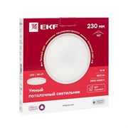 Умный потолочный светильник 230 мм 18 W EKF Connect sclwf-230-cct