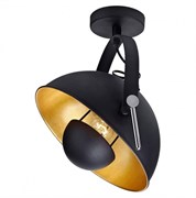 Lussole LOFT Металл Черный / оранжевый Металл Светильник потолочный E27 10W GRLSP-9825