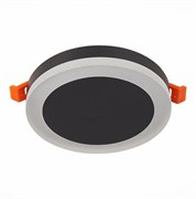 ST Luce ST104.442.06 Светильник потолочный Черный LED 1*6W 4000K 468Lm Ra>80 120° IP20 D110xH20 170-240V ST104.442.06
