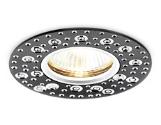 Ambrella Встраиваемый потолочный точечный светильник A801 BK/AL сатин/черный MR16 A801 BK/AL