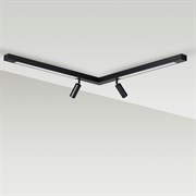 Lumion 5690/19CL LEDIO LN23 черный Потолочный светильник LED 19W 1100Лм 220V 3000К HAWK 5690/19CL