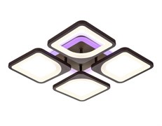 Ambrella Потолочный светодиодный светильник с пультом FA442/4 CF кофе 78W 520*520*80 (ПДУ РАДИО 2.4G) FA442