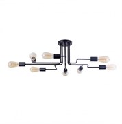 Maytoni Loft Gilbert Черный Потолочный светильник 8xE27 60W T532CL-08B