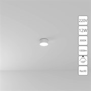 Arte Lamp A7312PL-1WH СВЕТИЛЬНИК ПОТОЛОЧНЫЙ FADO 115мм 12Вт 960Лм 3000К A7312PL-1WH