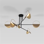 Eurosvet 70148/6 / потолочный светильник / черный/золото a062042 a062042