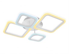 Ambrella Потолочный светодиодный светильник с пультом FA4382/4 WH белый 4200K/3000K+6400K/6400K+3000K 59W 660*490*120 (ПДУ ИК) FA4382