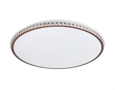 Ambrella Потолочный светодиодный светильник с пультом FF71 WH/CF белый/кофе 72W+24W D500*60 (ПДУ ИК) FF71