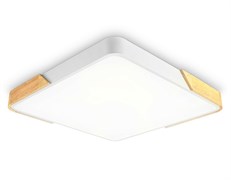 Ambrella Потолочный светодиодный светильник FZ1313 WH/LW белый/светлое дерево 45W 5000K 500*500*50 (без ПДУ) FZ1313