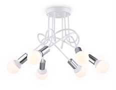 Ambrella Потолочный светильник в стиле лофт TR80417/5 WH/CH белый/хром E27/5 max 60W D690*370 TR80417