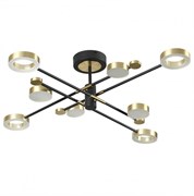 Odeon Light 4321/63CL MIDCENT ODL22 121 металл/черный с бронзой Потолочный светильник IP20 LED 63W DENZEL 4321/63CL