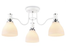 Ambrella Светильник потолочный TR303302/3 WH/CH/FR белый/хром/белый матовый E27*3 max 60W D600*270 TR303302