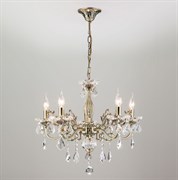 Eurosvet Люстра с хрусталем 3281/5 античная бронза / прозрачный хрусталь 00000063378