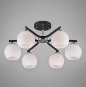 Eurosvet Потолочная люстра со стеклянными плафонами 30145/6 хром/венге a043871