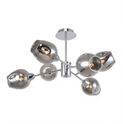 F-Promo Tilda потолочная люстра каркас цвета хром, плафоны из стекла дымчато-серого цвета 2657-6U 2657-6U