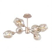 F-Promo Tilda потолочная люстра каркас золотого цвета, плафоны из стекла в цвете шампанского 2658-6U 2658-6U