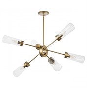 Lightstar 690063 (MD22506-6A ) Люстра CROTONE 6х40W E14 ШАМПАНЬ/ЗОЛОТО/ПРОЗРАЧНЫЙ (в комплекте), шт 690063