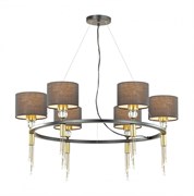 Lumion 4516/6 NEOCLASSI LN21 116 античная латунь, черный Люстра E27 6*60W 220V SANTIAGO 4516/6