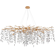 Odeon Light 4969/14 HALL ODL24 521 античн.бронза/алюмин./хрусталь Люстра G9 14*40W DELICA 4969/14