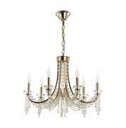 Odeon Light 5063/6 CLASSIC ODL24 537 золото/прозрачный/металл/хрусталь Люстра E14 6*40W CAPEL 5063/6