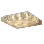 Lussole Люстра LSC-3407-10 квадрат Е14 10х40Вт хром/стекло/прозрачный POPOLI LSC-3407-10