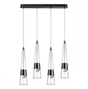 Odeon Light 5044/42L L-VISION ODL24 301 глянц.темн.хром/прозрачный/металл/стекло Люстра LED 42W 3000K 4167Лм LUMP 5044/42L