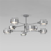 Eurosvet Потолочная люстра со стеклянными плафонами 70127/8 хром a056958