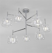 Eurosvet Потолочная люстра со стеклянными плафонами 70128/7 хром a056925