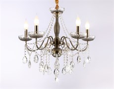 Ambrella Подвесная люстра с хрусталем TR4949/5 SB/CL бронза/прозрачный E14/5 max 40W D620*585 TR4949