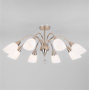 Eurosvet Потолочная люстра со стеклянными плафонами 30149/8 золото a043905