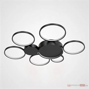 ImperiumLoft Потолочная люстра в виде колец TWINE 7 rings Black 102161-26