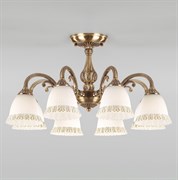 Eurosvet Классическая потолочная люстра 60107/8 античная бронза a045766