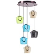 Lightstar 796169 Люстра CARAMELLO LED 6х6W 700LM КОФЕЙНЫЙ/МУЛЬТИКОЛОР 3000K, шт 796169