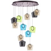 Lightstar 796229 Люстра CARAMELLO LED 12х6W 1400LM КОФЕЙНЫЙ/МУЛЬТИКОЛОР 3000K, шт 796229