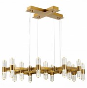 ST Luce SL6007.203.26 Люстра подвесная Латунь/Прозрачный LED 26*2,5W 4000K SL6007.203.26