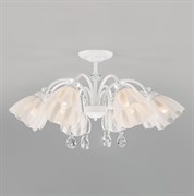 Eurosvet Потолочная люстра со стеклянными плафонами 30155/8 белый a045311