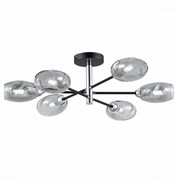 Evoluce SLE155512-06 люстра потолочная чёрный, хром / дымчатый E14 6*40W SLE155512-06
