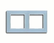 Рамка двойная, для горизонтального/вертикального монтажа Jung A creation Серо-голубой AC582GLBLGR