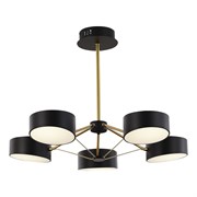 Evoluce SLE6005-402-05 люстра на штанге чёрный, Золотистый/Черный LED 5*10W SLE6005-402-05