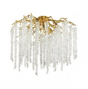 Odeon Light 5005/8C HALL ODL23 487 золотой/прозрачный металл/хрусталь Люстра потолочная G9 8*40W BANCHE 5005/8C