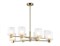 Ambrella Светильник подвесной LH57033/8 BS/SM латунь/дымчатый E14/8 max 40W D830*710 LH57033 - фото 100176