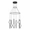 ST LUCE SL6120.403.06 Светильник подвесной Черный/Прозрачное кракелированное стекло LED 6*8,5W 3000K SL6120.403.06 - фото 100208
