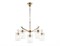Ambrella Светильник подвесной LH56031/5+1 BS/CL латунь/прозрачный E14*6 max 40W D680*1200 LH56031 - фото 101002 Ambrella Светильник подвесной LH56031/5+1 BS/CL латунь/прозрачный E14*6 max 40W D680*1200 LH56031 - фото 101002