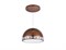 Ambrella Подвесной светодиодный светильник FA9497 CF/CH кофе/хром 4200K 36W D400*770 (без ПДУ) FA9497 - фото 101305 Ambrella Подвесной светодиодный светильник FA9497 CF/CH кофе/хром 4200K 36W D400*770 (без ПДУ) FA9497 - фото 101305