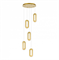 ST LUCE SL6506.203.05 Светильник подвесной Золотистый/Золотистый, Прозрачный LED 5*9W 3000K SL6506.203.05 - фото 101451 ST LUCE SL6506.203.05 Светильник подвесной Золотистый/Золотистый, Прозрачный LED 5*9W 3000K SL6506.203.05 - фото 101451