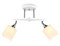 Ambrella Светильник подвесной TR303062/2 WH/CH/FR белый/хром/белый матовый E27/2 max 40W 560*145*260 TR303062 - фото 102463 Ambrella Светильник подвесной TR303062/2 WH/CH/FR белый/хром/белый матовый E27/2 max 40W 560*145*260 TR303062 - фото 102463