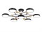 Ambrella Светильник светодиодный подвесной FL4866/7 BK/WD черный/дерево 126W 3000-6000K D830*190 (без ПДУ) FL4866 - фото 102608 Ambrella Светильник светодиодный подвесной FL4866/7 BK/WD черный/дерево 126W 3000-6000K D830*190 (без ПДУ) FL4866 - фото 102608