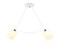 Ambrella Светильник подвесной TR303154/2 WH/CH/FR белый/хром/белый матовый E27/2 max 40W 640*115*410 TR303154 - фото 102614 Ambrella Светильник подвесной TR303154/2 WH/CH/FR белый/хром/белый матовый E27/2 max 40W 640*115*410 TR303154 - фото 102614