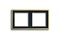 Рамка двойная, для горизонтального/вертикального монтажа Jung LS Gold Золото go2982 - фото 10286