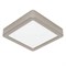 Eglo 900593 Накладной светильник диммируемый FUEVA 5, 11W (LED), 3000K, L160, B160, H28, сталь, матовый никель / пластик, белый 900593 - фото 104236 Eglo 900593 Накладной светильник диммируемый FUEVA 5, 11W (LED), 3000K, L160, B160, H28, сталь, матовый никель / пластик, белый 900593 - фото 104236
